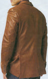 Koza Leathers Men's Real Lambskin Leather Blazer KB081