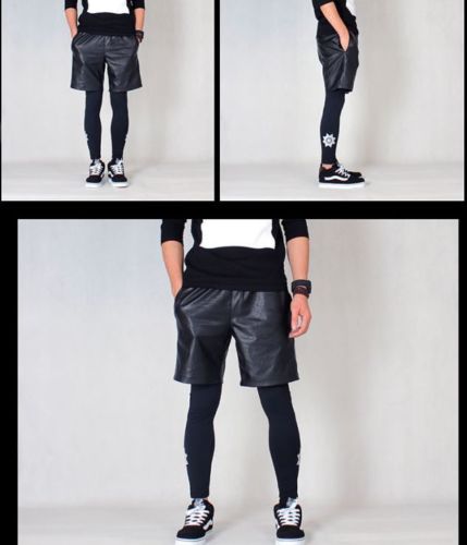 Koza Leathers Men's Real Lambskin Leather Shorts MS010