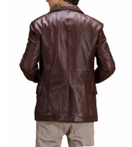 Koza Leathers Men's Real Lambskin Leather Blazer KB161
