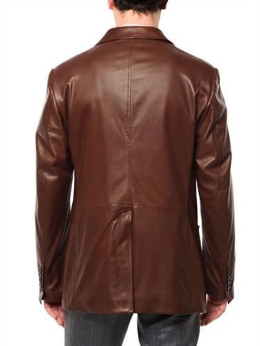 Koza Leathers Men's Real Lambskin Leather Blazer KB089