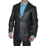 Koza Leathers Men's Real Lambskin Leather Blazer KB164