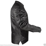 Men's Genuine Lambskin Leather Shirt Jacket MSH001