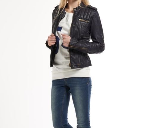 Biker / Motorcycle Jacket - Women Real Lambskin Leather Biker Jacket KW094 - Koza Leathers