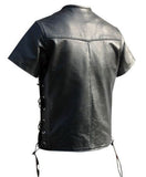 Men's Genuine Lambskin Leather Shirt Jacket MSH014