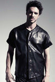 Men's Genuine Lambskin Leather Shirt Jacket MSH017