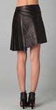 Knee Length Skirt - Women Real Lambskin Leather Mini Skirt WS018 - Koza Leathers