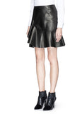 Knee Length Skirt - Women Real Lambskin Leather Mini Skirt WS025 - Koza Leathers