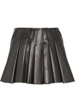 Knee Length Skirt - Women Real Lambskin Leather Mini Skirt WS026 - Koza Leathers