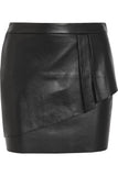 Knee Length Skirt - Women Real Lambskin Leather Mini Skirt WS034 - Koza Leathers